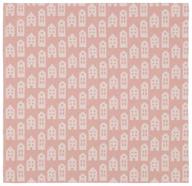 Geschirrtuch, 65 x 65 cm, Baumwolle, rosa, Häuser - 5420091 - HEMA