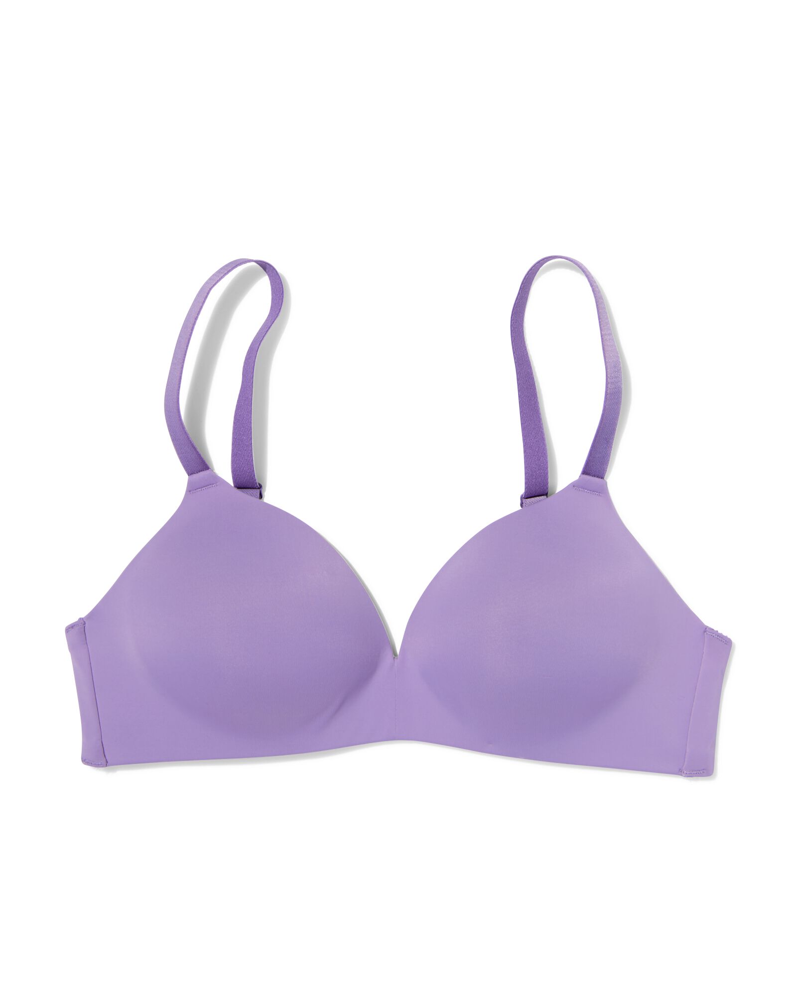 soutien-gorge pr&eacute;form&eacute; sans armatures microfibre recycl&eacute; violet clair 90D - 21800831 - HEMA
