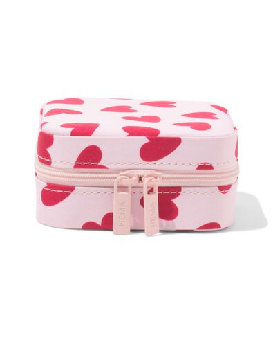 juwelendoosje 10x10x5.5cm hartjes - 11890756 - HEMA