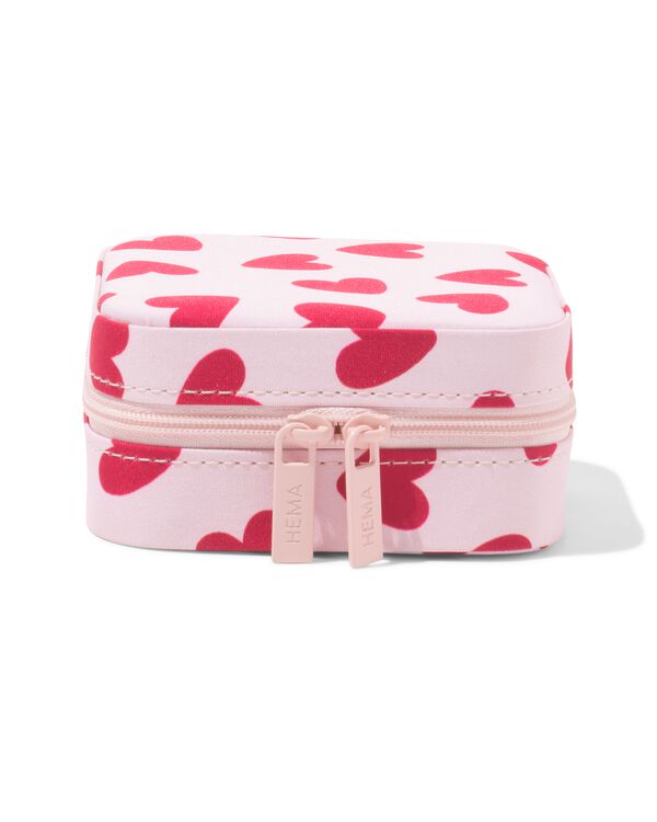juwelendoosje 10x10x5.5cm hartjes - 11890756 - HEMA