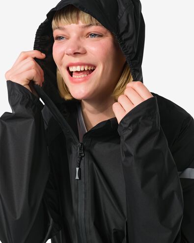 Regenjacke für Erwachsene, leicht, wasserdicht schwarz M - 34440043 - HEMA