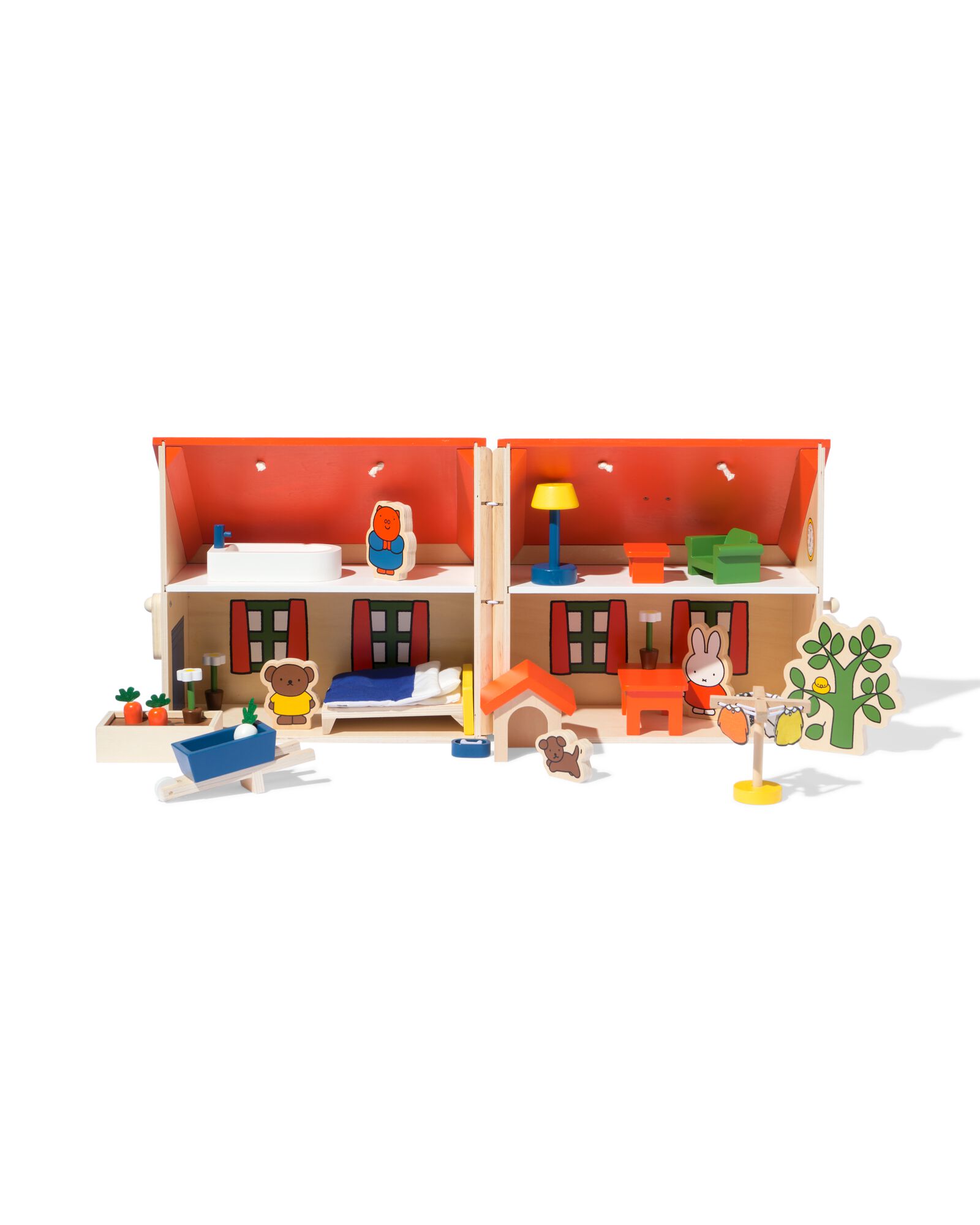 maison de poup&eacute;e Miffy 30x33x30cm bois - 60410009 - HEMA