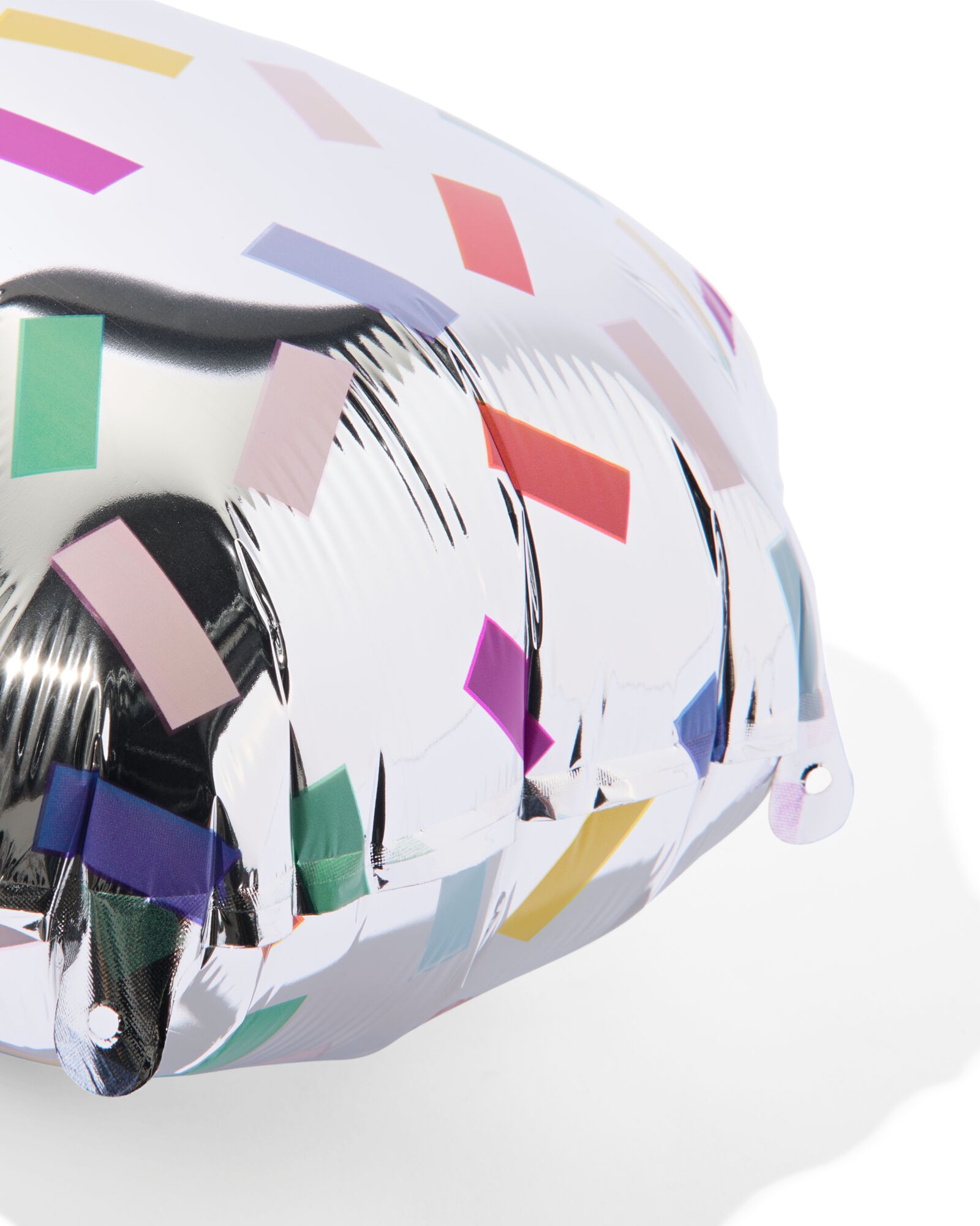 ballon alu chiffre 1 confetti XL argenté 1 - 14250028 - HEMA