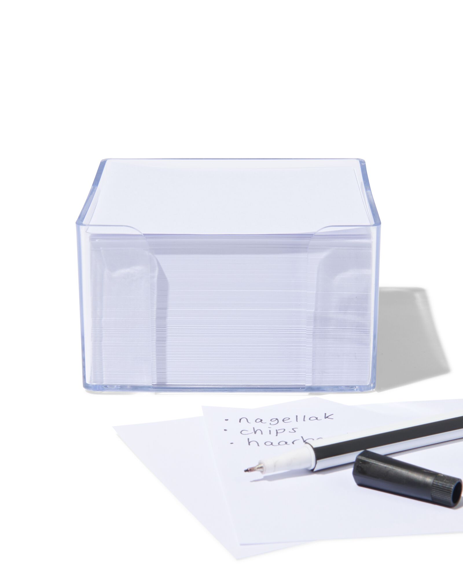 support bloc d&rsquo;aide-m&eacute;moire avec papier 9x9 - 14100183 - HEMA