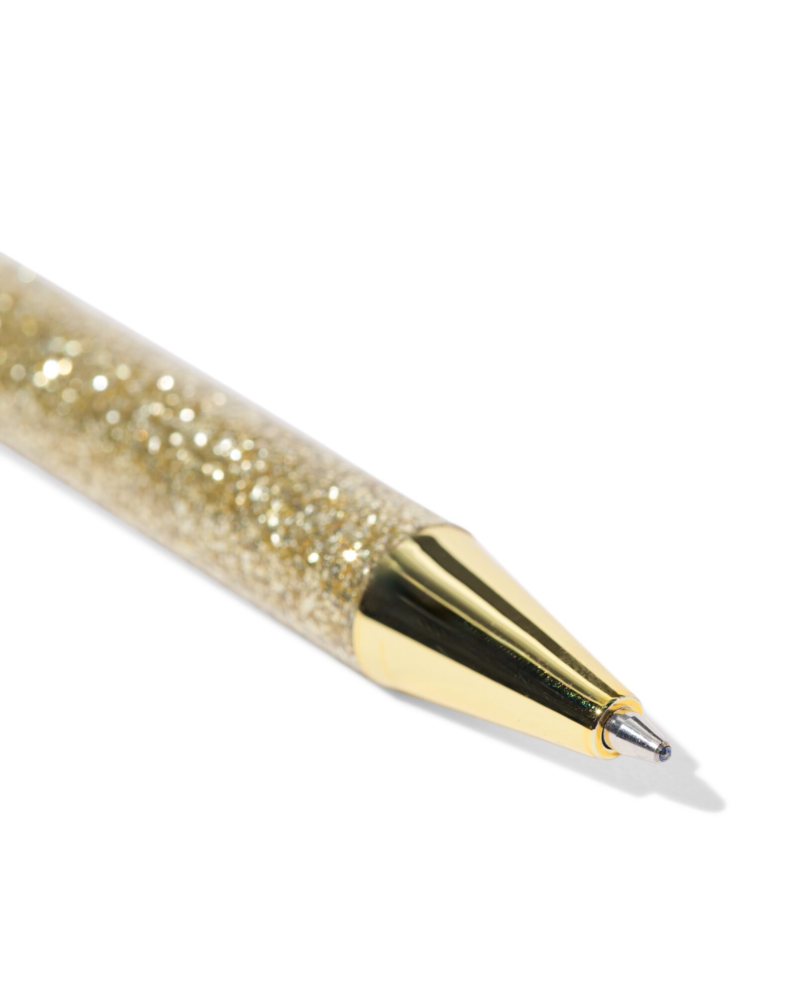  balpen glitter goud blauwschrijvend - 14400617 - HEMA