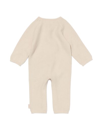 newborn jumpsuit ajour ecru ecru - 1000032582 - HEMA