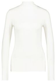 Damen-Shirt, Rollkragen weiß weiß - 1000025538 - HEMA