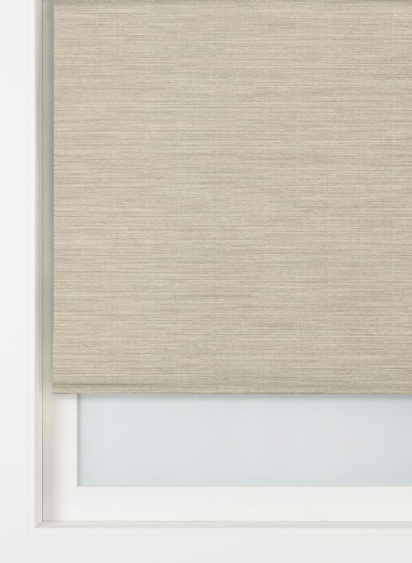 rolgordijn structuur grof verduisterend/ gekleurde achterzijde ecru ecru - 2000000228 - HEMA