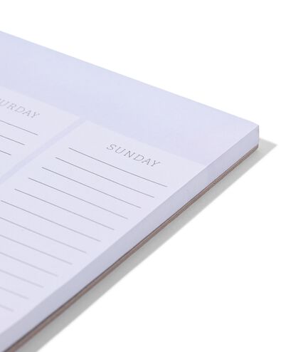 planificateur hebdomadaire magn&eacute;tique A4 rose - 14190081 - HEMA