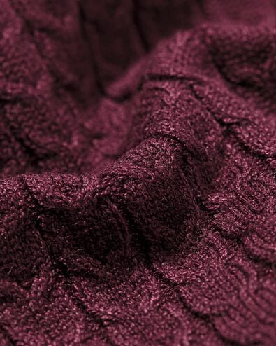 pull femme Livia torsad&eacute; bordeaux bordeaux - 36205340BURGUNDYRED - HEMA