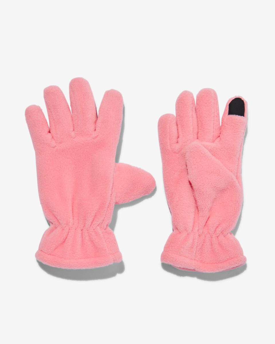 Kinder-Touchscreen-Handschuhe rosa 122/128 - 16790252 - HEMA