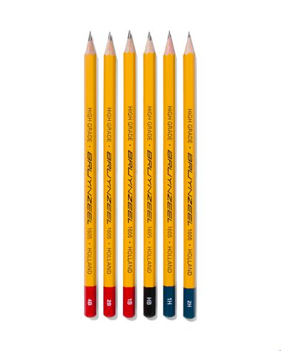 6-pak grafiet potloden - 14940048 - HEMA