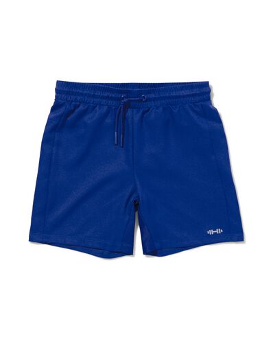 pantalon de sport court enfant bleu vif 146/152 - 36090382 - HEMA