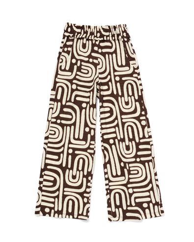 legging enfant coupe large jersey abstrait marron fonc&eacute; marron fonc&eacute; - 30861707DARKBROWN - HEMA