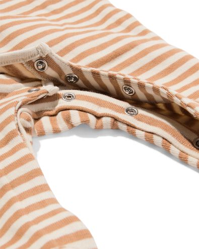 Newborn-Playsuit gestreift braun braun - 33435720BROWN - HEMA