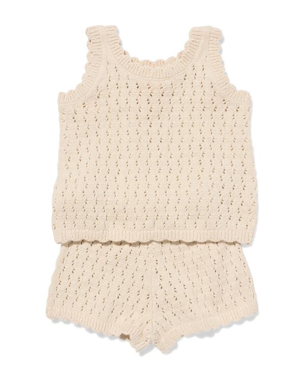 babykledingset gehaakt ecru ecru - 33000180ECRU - HEMA