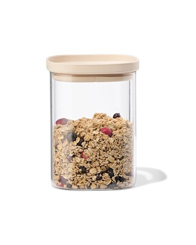 bo&icirc;te de conservation 1000 ml verre avec couvercle - 80810525 - HEMA