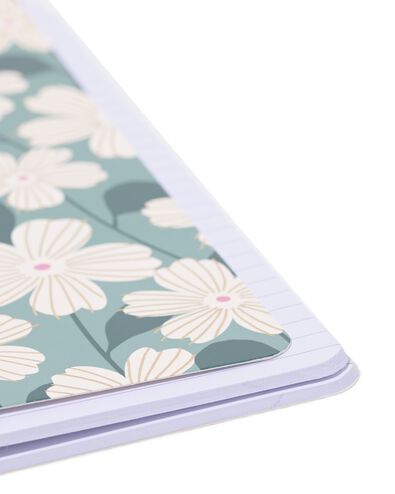 carnet A5 lign&eacute; &agrave; fleurs - lot de 3  - 14100219 - HEMA