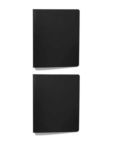 2 classeurs 2 anneaux A4 noir - 14822360 - HEMA