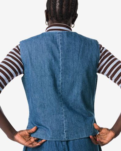 damesgilet Suzy middenblauw middenblauw - 36206950MIDBLUE - HEMA