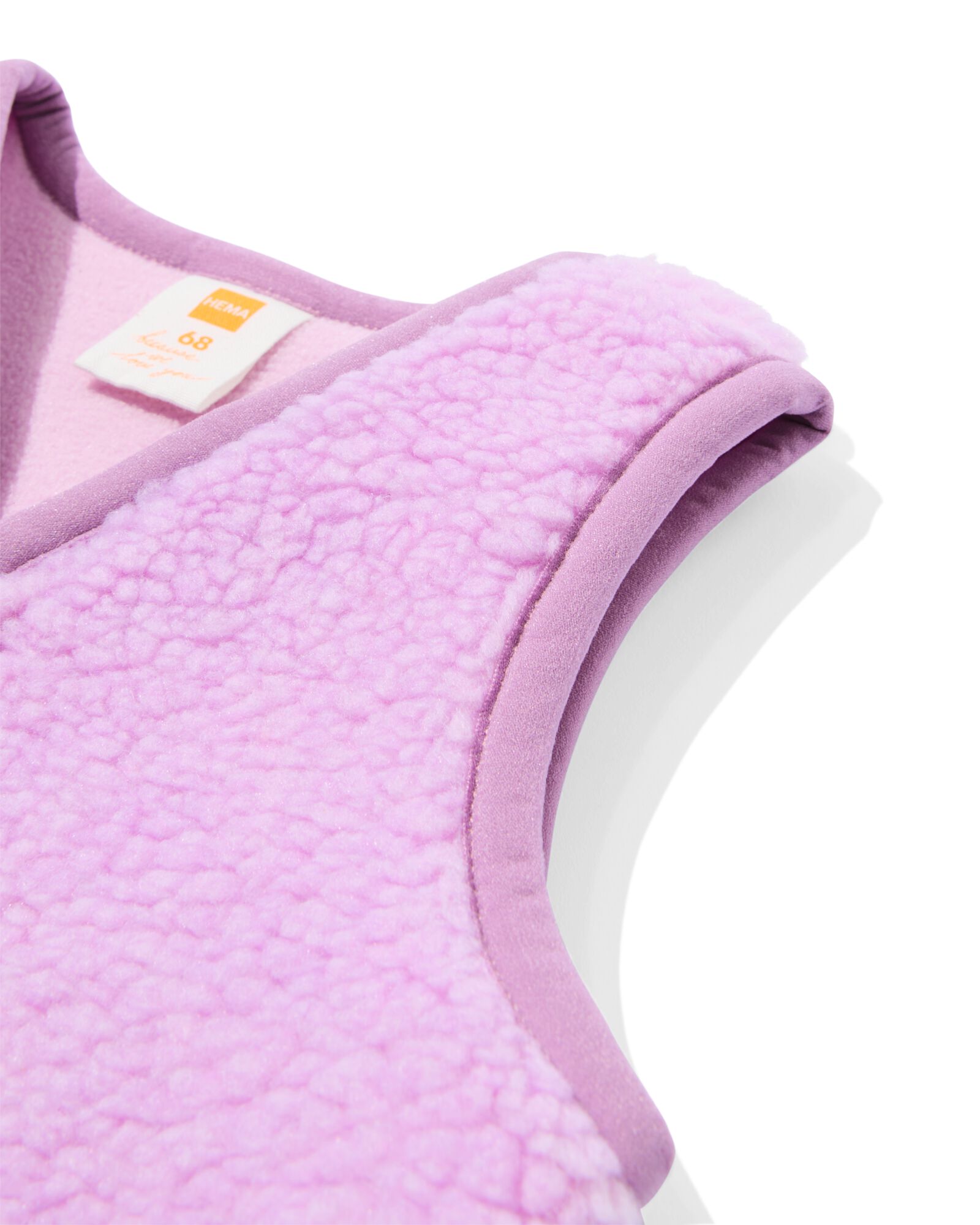 gilet b&eacute;b&eacute; polaire violet violet - 33056870PURPLE - HEMA