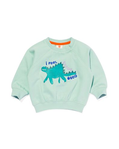 Baby-Sweatshirt, Dinosaurier mintgrün 68 - 33194842 - HEMA