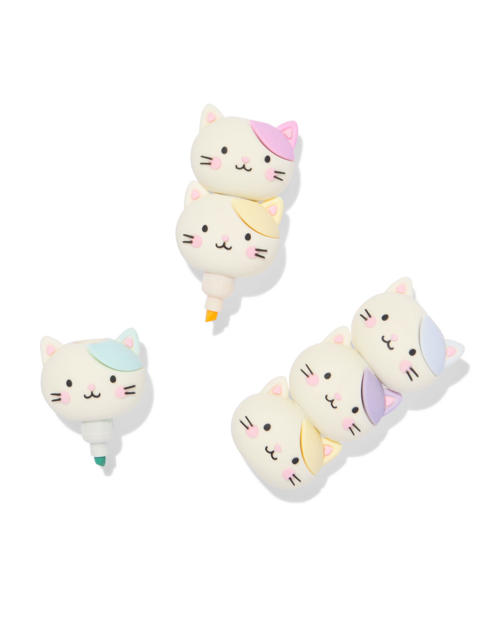 mini markers katten toren - 5 stuks - 14402106 - HEMA