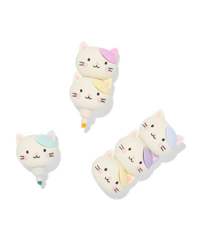 mini markers katten toren - 5 stuks - 14402106 - HEMA