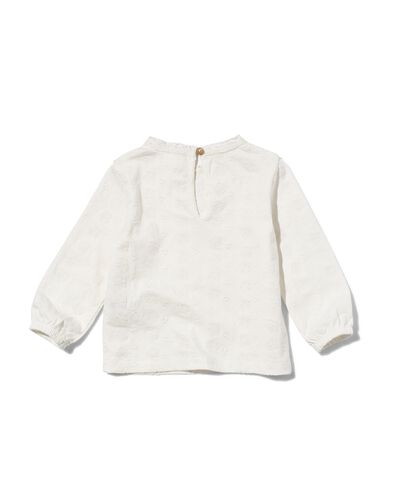 chemise bébé broderie blanc cassé - 1000029724 - HEMA