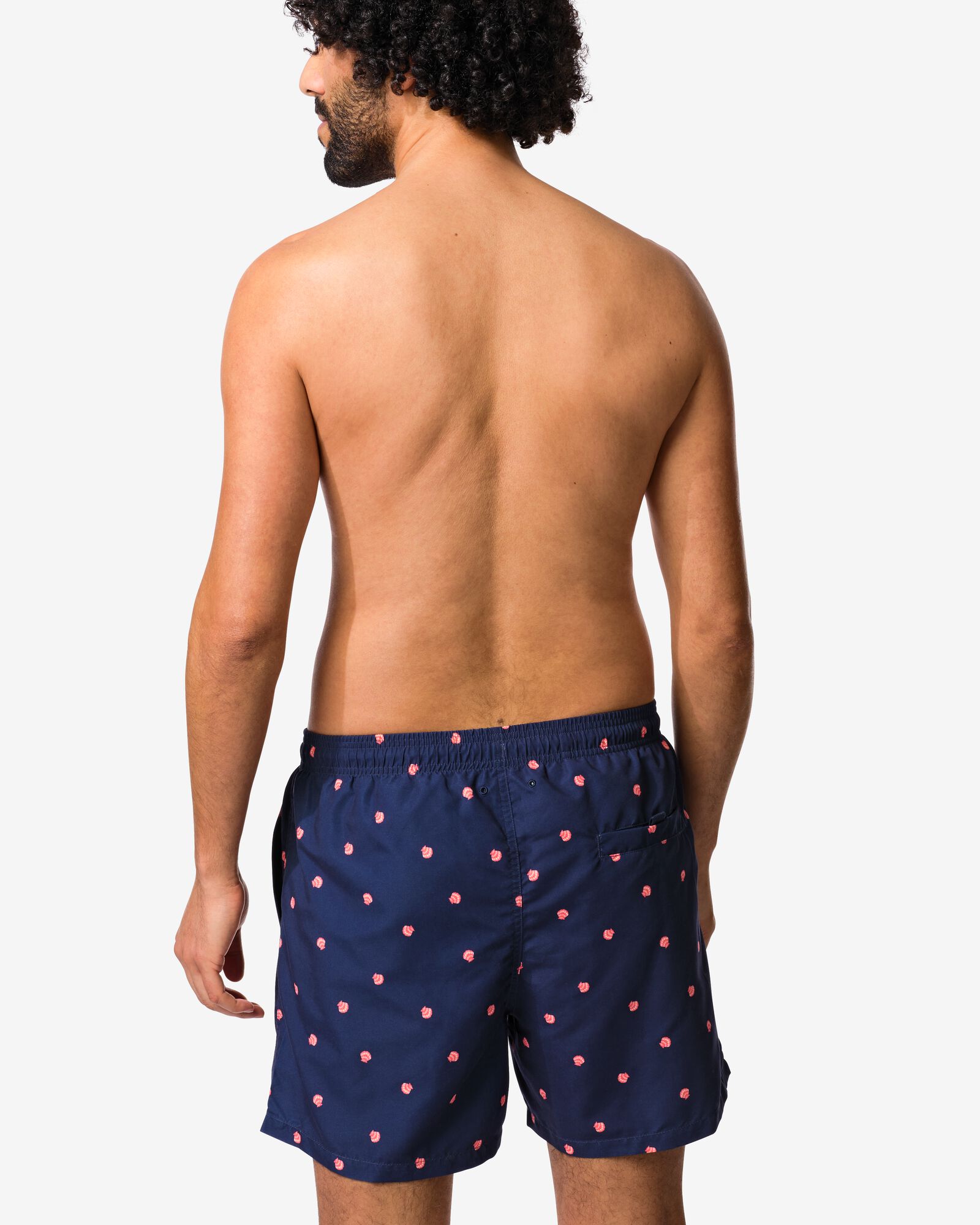 Herren-Badehose Pieter, Muscheln dunkelblau dunkelblau - 22100150DARKBLUE - HEMA
