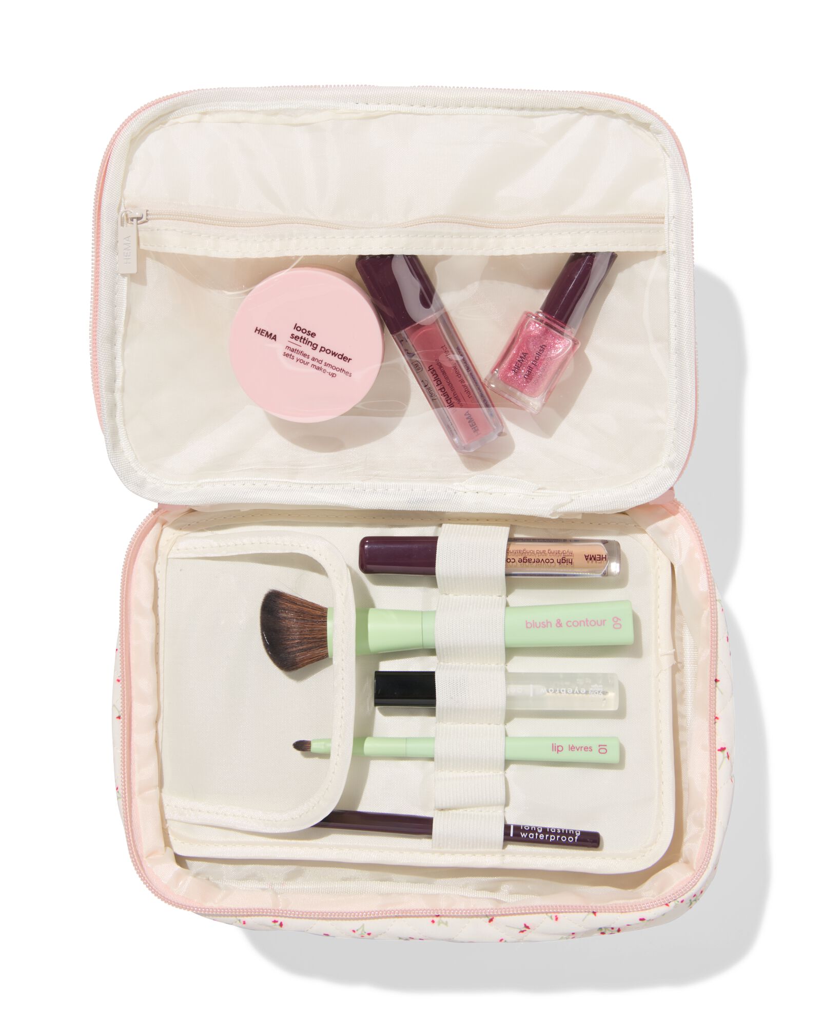 Beautycase 25 &times; 17 cm Blumen - 11890743 - HEMA