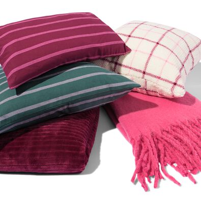 plaid aspect laine rose 130 x 150 - 7324000 - HEMA