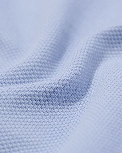 herenpolo Denton regular fit piqu&eacute; lichtblauw lichtblauw - 2140870LIGHTBLUE - HEMA