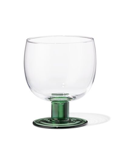 wijnglas 290ml glas gekleurde voet - 9401167 - HEMA