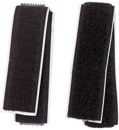 bande auto-agrippante autocollante 50cmx20mm noir - 1441081 - HEMA