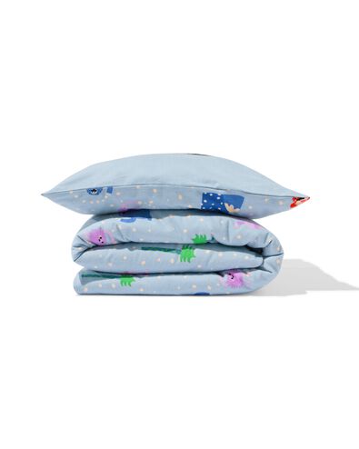 housse de couette pour enfant 120x150cm monstres en flanelle - 5700251 - HEMA