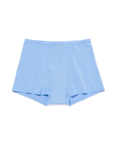 menstruatieboxer katoen hoge absorptie blauw blauw - 19602625BLUE - HEMA