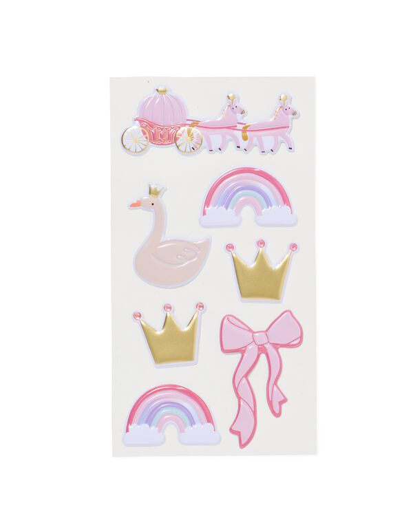 bolle stickers prinses - 7 stuks - 14700671 - HEMA