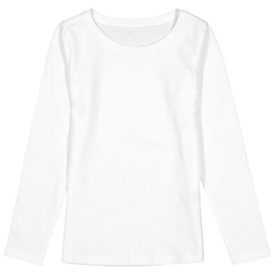 2 t-shirts enfant blanc 134/140 - 30843653 - HEMA