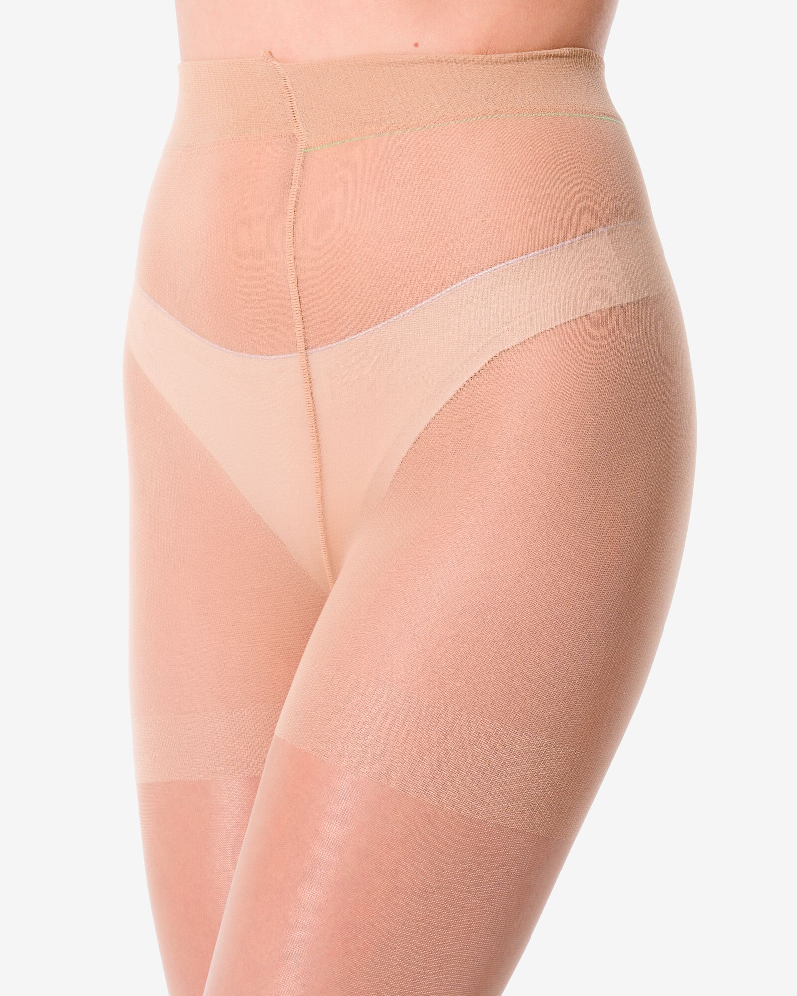 pantys glanzend 15denier - 2 stuks poeder - 1000000761 - HEMA
