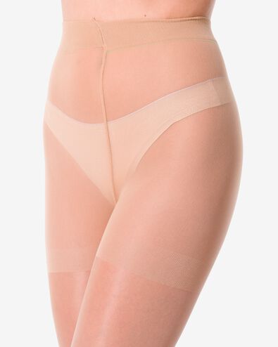 pantys glanzend 15denier - 2 stuks poeder - 1000000761 - HEMA