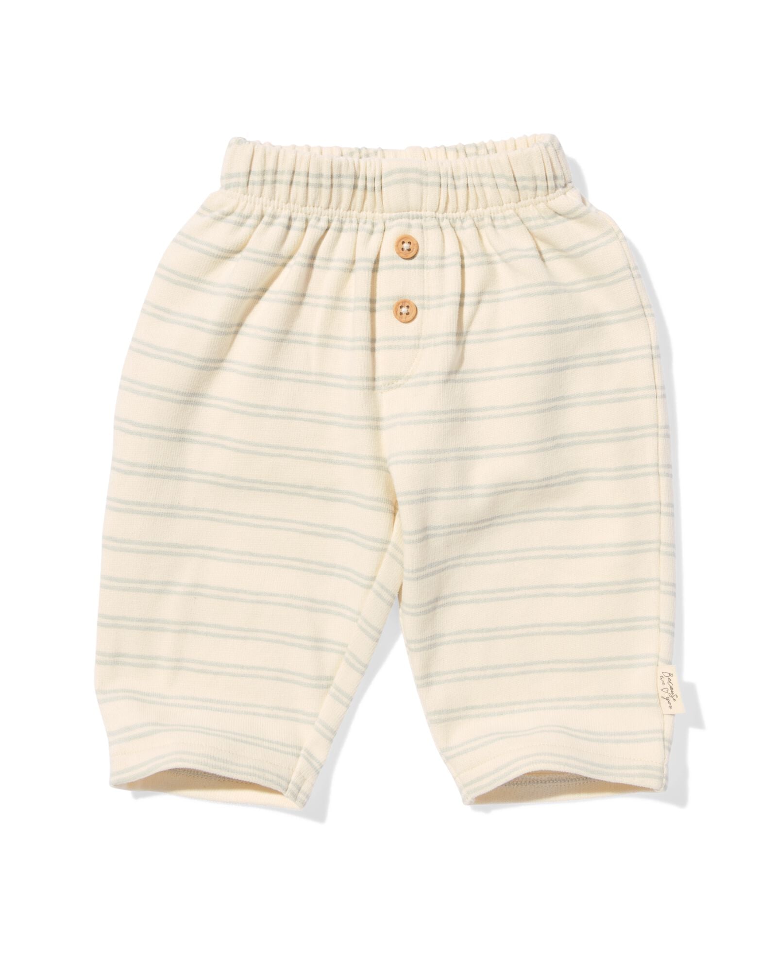 pantalon nouveau-n&eacute; rayures &eacute;cru &eacute;cru - 33446520ECRU - HEMA