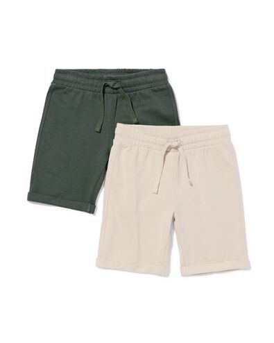 Kinder-Sweatshorts &ndash; 2 St&uuml;ck ecru - 30743206ECRU - HEMA