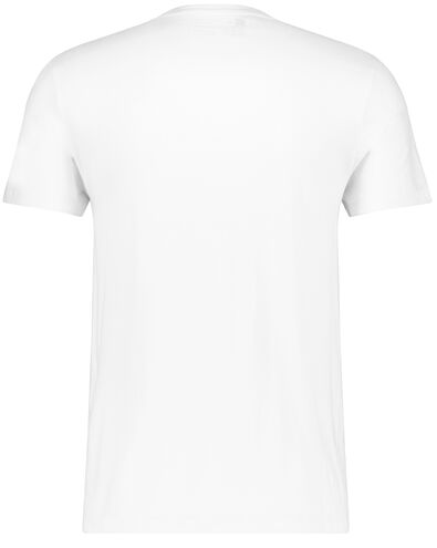 2 t-shirts homme regular fit col en v blanc XL - 34277046 - HEMA