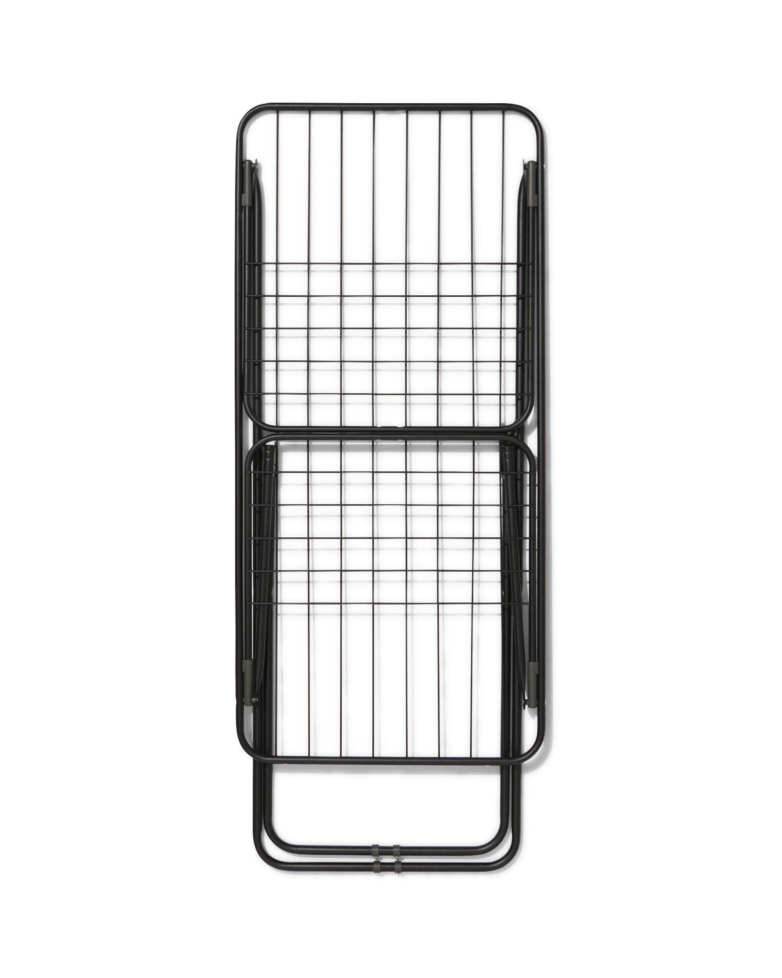 droogrek 18 meter met inklapbare vleugels - zwart - 20510029 - HEMA