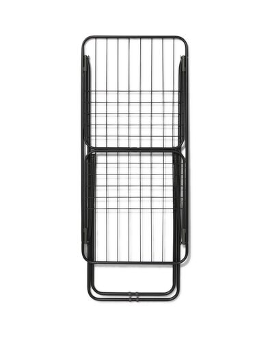 droogrek 18 meter met inklapbare vleugels - zwart - 20510029 - HEMA