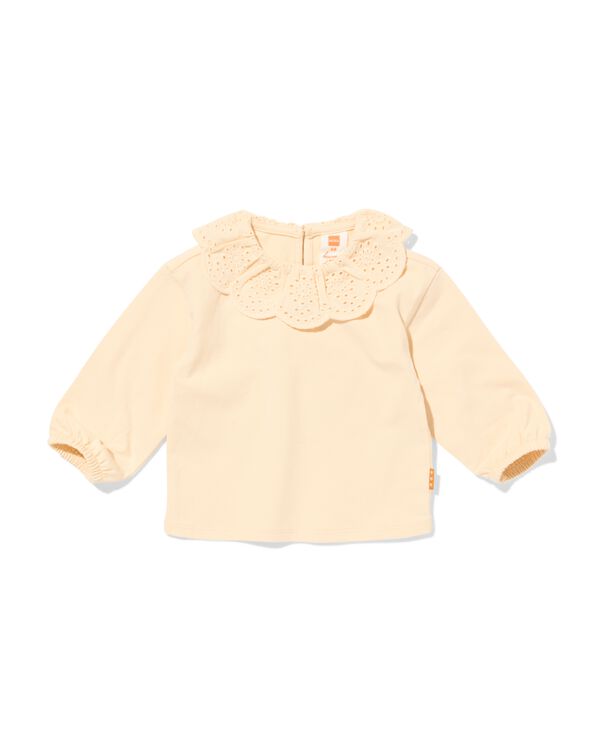 t-shirt b&eacute;b&eacute; jersey &eacute;cru &eacute;cru - 33071570ECRU - HEMA