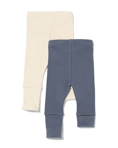 legging b&eacute;b&eacute; c&ocirc;tel&eacute; - lot de 2 &eacute;cru &eacute;cru - 33085060ECRU - HEMA