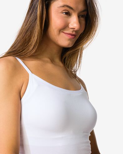 d&eacute;bardeur femme &agrave; bonnets int&eacute;gr&eacute;s blanc blanc - 19606360WHITE - HEMA