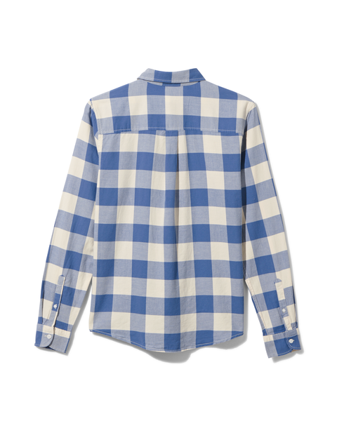 chemise homme flanelle bleu bleu - 1000031273 - HEMA